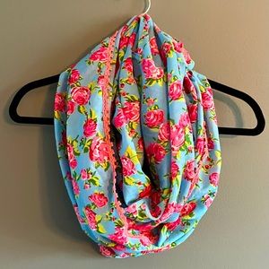 Betsy Johnson Floral Infinity Scarf